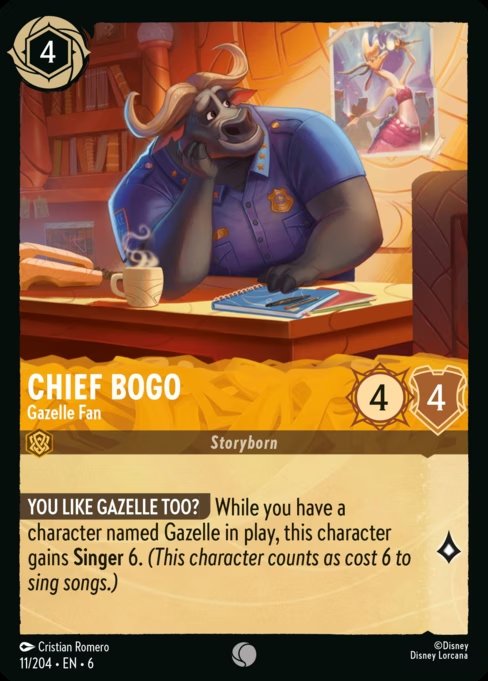 Chief Bogo - Fã de Gazelle