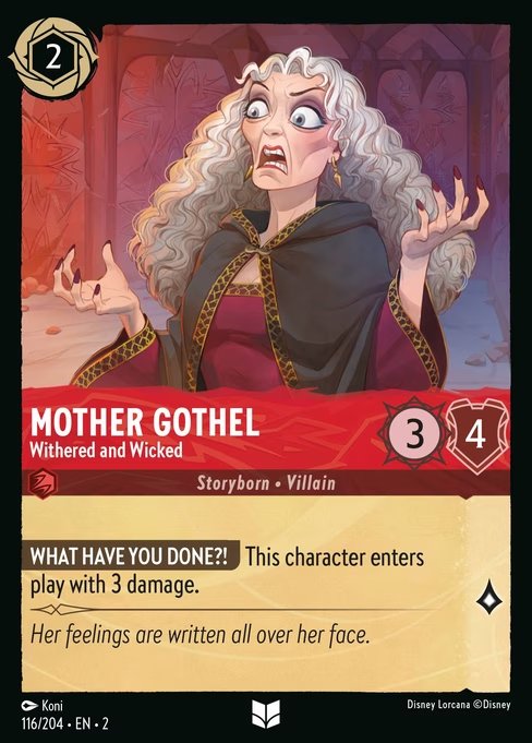 Mother Gothel - Envelhecida e Malvada